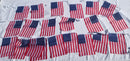 USA American 8"x12" Bunting 12 Flags ROUGH TEX® Cut Edge MADE IN U.S.A.