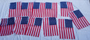 USA American 12"x18" Bunting 12 Flags ROUGH TEX® Cut Edge MADE IN U.S.A.