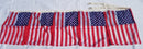 USA American 12"x18" Bunting 10 Flags 3 Grommet ROUGH TEX® Sewn Edge MADE IN U.S.A.