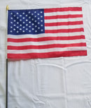 American Nylon Flags Grave Cemetery Markers 16"×24" Black Wooden Staff Gold Spear Sewn Edges Outdoor Premium Quality 36 Inch Sticks