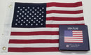 American Flag 12"×18" USA Cotton Flags Brass Grommets
