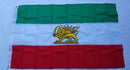 Iranian Pan Persian 1900 to 1964 Lion & Sun Flag 3x5 Feet Embroidered 300D Nylon Brass Grommets