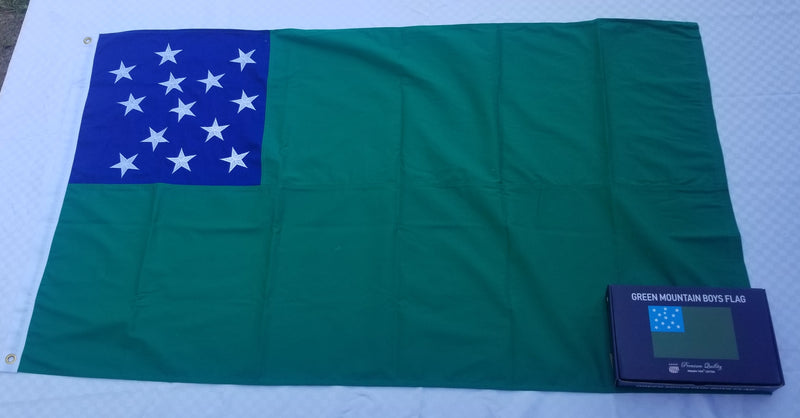 Green Mountain Boys American 1776 Flags Cotton Gift Box