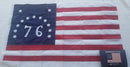 Bennington '76 American Flags 3x5 Feet Embroiered 210D Nylon Brass Grommets Gift Box
