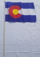 Colorado State 12"x18" Stick Flag ROUGH TEX®