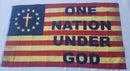 Betsy Ross One Nation Under God 3'X5' Flag ROUGH TEX® 100D