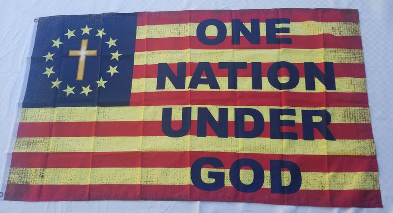 Betsy Ross One Nation Under God 3'X5' Flag ROUGH TEX® 100D
