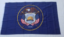 Utah 1847 Founders Heritage Historic Flags White Shield 3'X5' Embroidered Flag ROUGH TEX® 600D