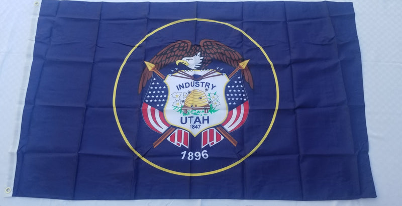 Utah Official Historic State Flags July 25, 1913 to 2024 Traditional USA State Flag Government Specificans 3x5 Feet 100% 200D / 210D Nylon