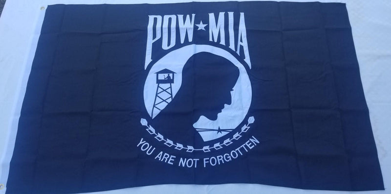 POW MIA 3'X5' Embroidered Flag ROUGH TEX® 600D