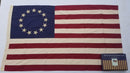 Limited Edition Betsy Ross All Natural Unbleached 100% Cotton Light Vintage Linen 3x5 Feet Early Colonial American Flags
