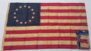 Limited Edition Betsy Ross 420D Nylon Dark Vintage Tea Stained 3x5 Feet Early Colonial American Flags