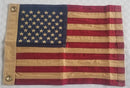 United States Special Edition All Sewn USA 50 Stars 100% Tea Stained American Boat Flags 12x18 Inches Brass Grommets