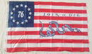Americana Spirit of 76 3x5 Flags Join or Die Rebellious Stripes Betsy Ross