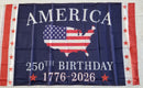 America 250 Years Starter 24 Pack: 12 USA 3x5 Flags Plus Twelve Popular 250th Designs One of Each 3x5 Flags Honoring USA 250th Celebration Since 1776 2026 Flag Bundle