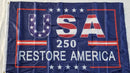 America 250 Years Starter 24 Pack: 12 USA 3x5 Flags Plus Twelve Popular 250th Designs One of Each 3x5 Flags Honoring USA 250th Celebration Since 1776 2026 Flag Bundle