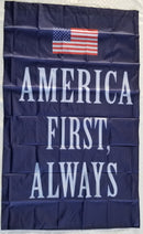 America First Always Outdoor Flags Stars Stripes USA 5x3 Feet 68D
