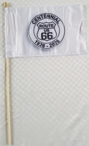 America's Mother Road Celebrates Historic Route 66 USA Motorcylce 12x18 Inch Stick Flags 100th Centennial Anniversary 1926 2026