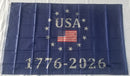USA 250 Years 1776 2026 America's Commemorative Flags 3x5 Feet 12 Pack