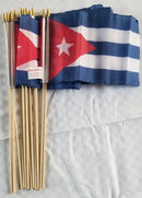 Cuba Stick Flags 8''x12'' Rough Tex ®68D Nylon