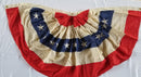 Heavy Cotton Fans 3x6 Feet Embroidered Stars Sewn Stripes Vintage