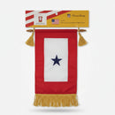 American Military Families US Service One Star Active Duty 8x12 Inches Embroidered Gold Fringe
