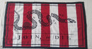 Sons of Liberty Join or Die 100% Cotton Double Sided Embroidered American Colonial 1776 Flags 3x5 Feet