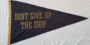 Commodore Perry Don't Give Up the Ship Nautical Flags 3x5 Vintage Cotton Historic Pennant Rare Ship V Shape