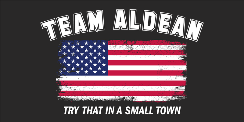 Team Aldean Try That In A Small Town USA American Made Bumper Sticker