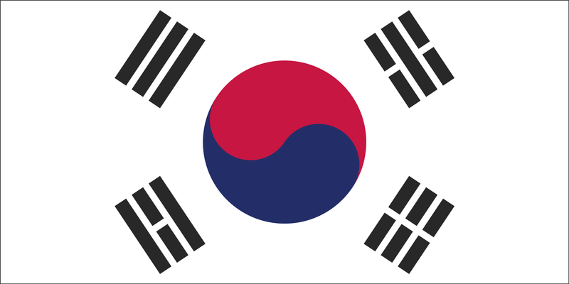 South Korea Bumper Sticker Korean 남한 Han-Guk