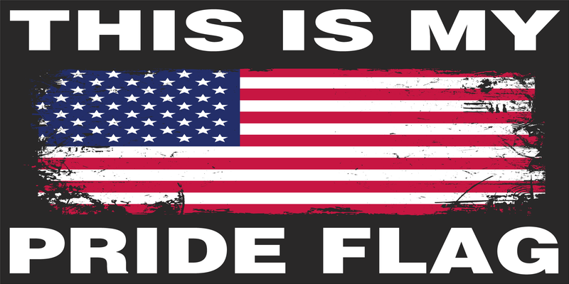 This Is My Pride Flag American Made in USA Bumper Sticker