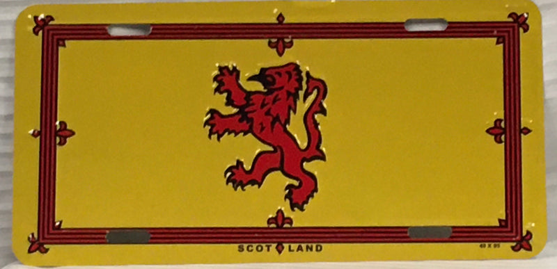 SCOTLAND LION ROYAL"SCOTLAND" Scottish License Plate Aluminum Auto Tag