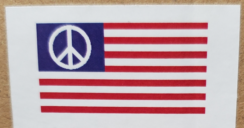 USA Peace Flag 3'X5' Rough Tex® Embroidered Nylon American