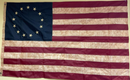 Betsy Ross Tea-Stained Vintage American Flag – 13 Stars, 3x5 Ft, 100% Nylon