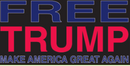 Free Trump Make America Great Again Bumper Sticker