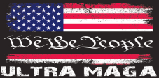 We The People ULTRA MAGA USA Bumper Sticker