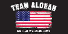 Team Aldean Try That In A Small Town USA Bumper Sticker