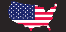 USA Map Bumper Sticker