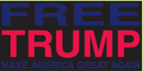 Free Trump Make America Great Again Black Bumper Sticker