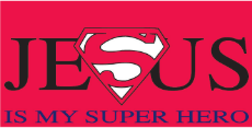 Jesus Is My Super Hero Bumper Sticker