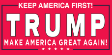 Keep America First Trump Make America Great Again Bumper Sticker