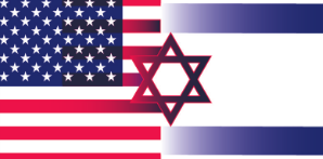 USA Israel Flags Blend Sticker U.S.A. Israeli American Made in USA