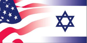 USA Israel Wavy Blend Bumper Sticker American Made in U.S.A. Israeli Friendship Flags Decals