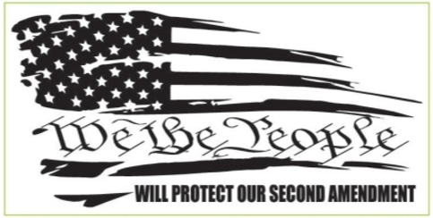 We The People Will Protect Our Second Amendment USA Bumper Sticker