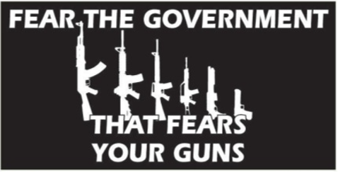 Fear The Government That Fears Your Guns Bumper Sticker