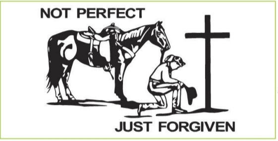 Not Perfect Just Forgiven Bumper Sticker