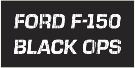 Ford F-150 Black Ops Bumper Sticker