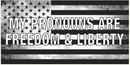 My Pronouns Are Freedom & Liberty Bumper Sticker American Made in USA