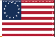 Betsy Ross 12"x18" Stick Flag ROUGH TEX® 24" Wooden Staff