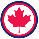 Canada Circle Bumper Stickers Made in USA Canadian American 2.5" Diameter